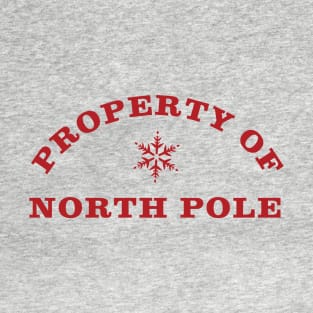 Property of North Pole - Red T-Shirt